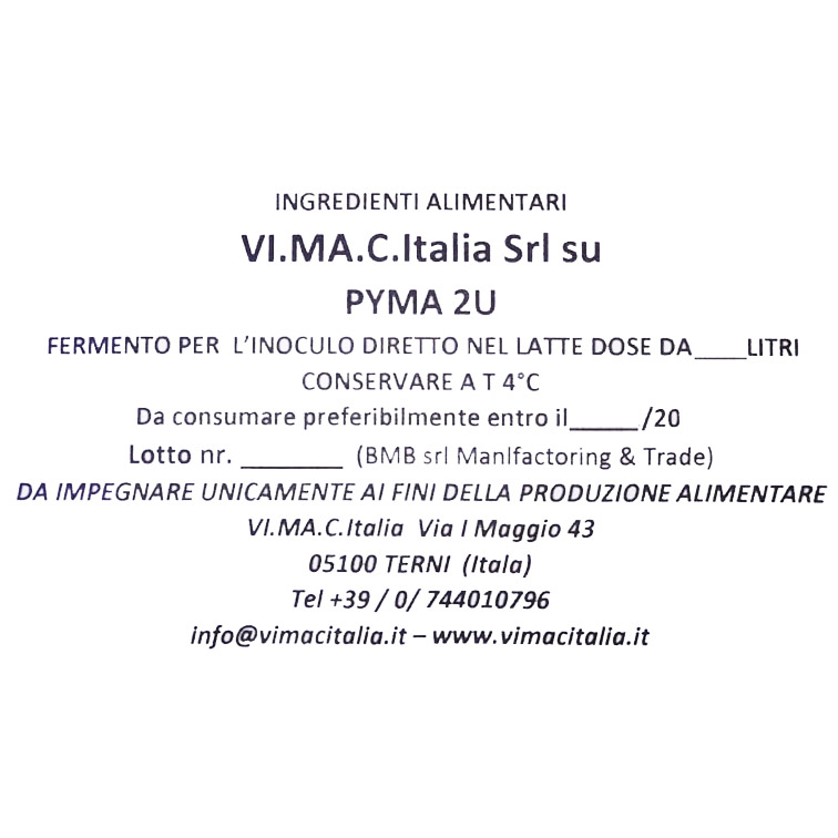 YOGURT CONFEZIONE BUSTE  PER  LITRI 200